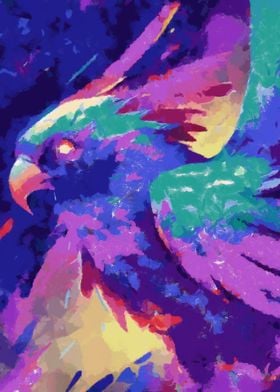 Parrot abstract fantasy