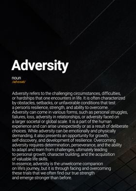 Adversity