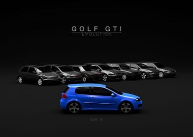 Golf GTI Evolution MK5 Blu