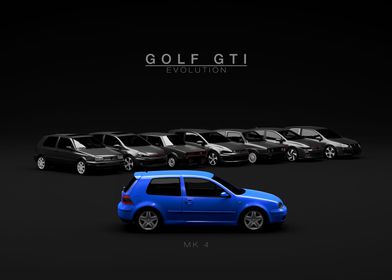 Golf GTI Evolution MK4 Blu
