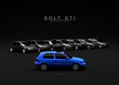Golf GTI Evolution MK3 Blu