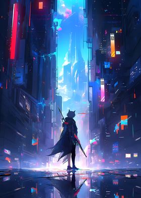 Cyberpunk Futuristic City