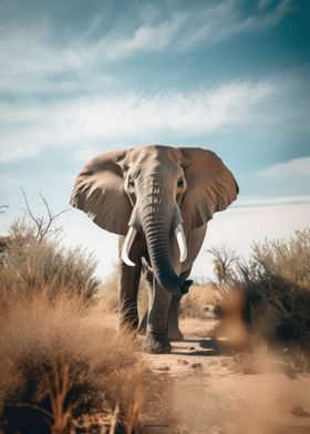Gentle giant elephant
