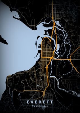 Everett Washington Map