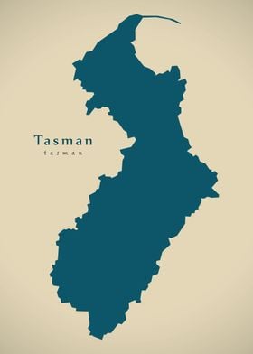 Tasman region map