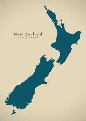 New Zealand map