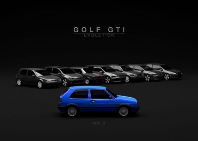 Golf GTI Evolution MK2 Blu