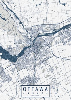 Ottawa City Map Coastal