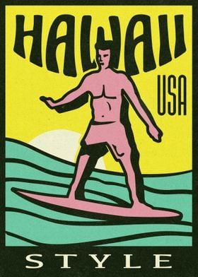 Hawaii Style Surfer 