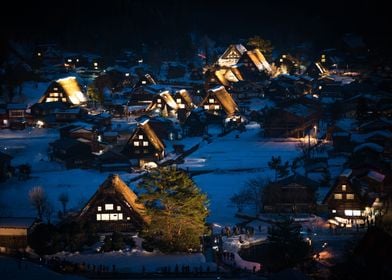 Japanese Village in Winter