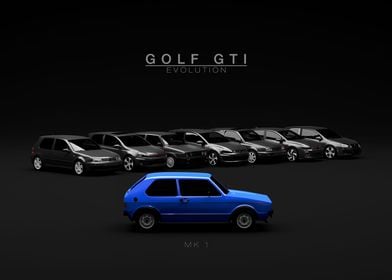 Golf GTI Evolution MK1 Blu