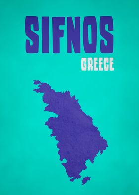 SIFNOS GREECE MAP