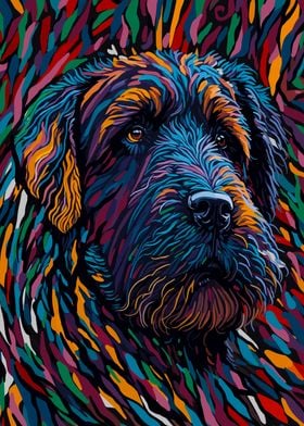 Abstract Airedale Terrier