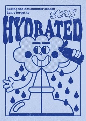 Stay Hydrated blue
