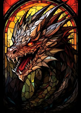 Stained Glass Dragon