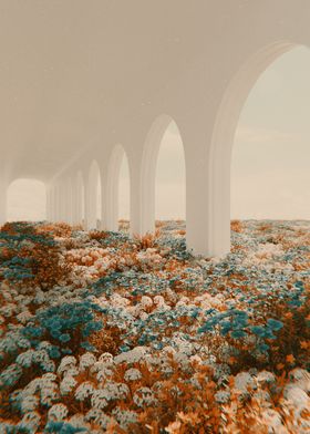 Pillar Flower 3D 