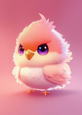 Cute and Brave Baby Bird