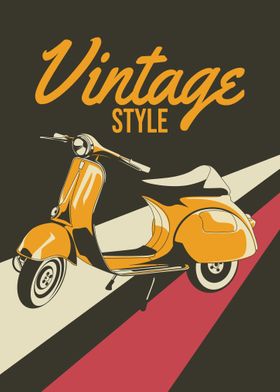 Vintage Style Scooter