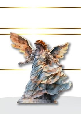 Angel Statue Gold