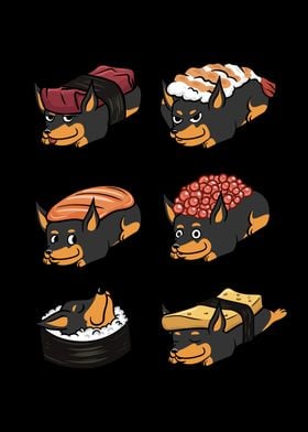 Miniature Pinscher Sushi