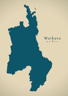 Waikato region map