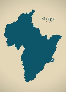 Otago region map