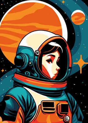 Astronaut pop art