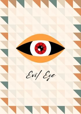 Orange Evil Eye Bauhaus