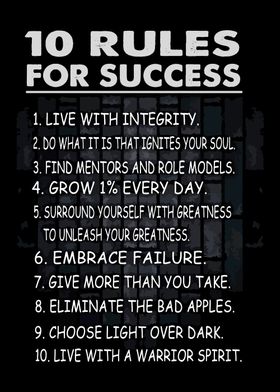 10 Rules for Success