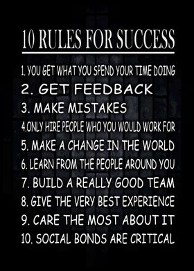 10 Rules for Success