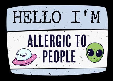 Do not like people allergy