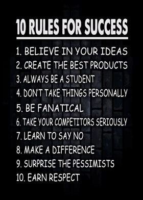 10 Rules for Success