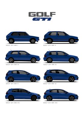 VW Golf GTI Gens Blue