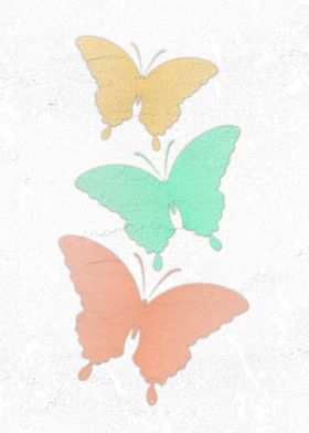 Vintage style butterflies