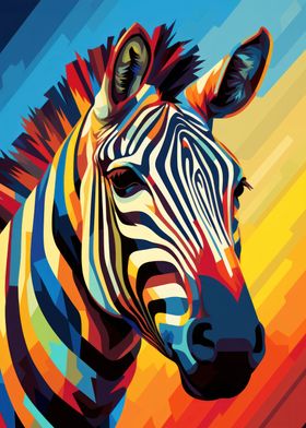 Pop Art Zebra