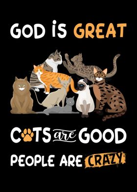 God Is Great Cats Jesus