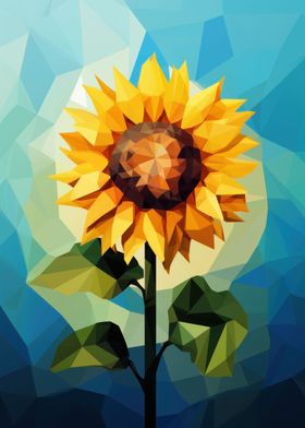 Vibrant Abstract Sunflower