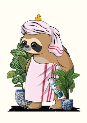 Sloth in Bathroom