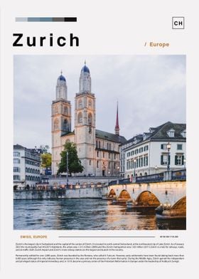 Zurich Landscape Poster
