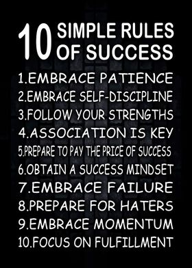 10 Rules for Success