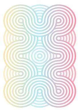 Pastel Rainbow Maze