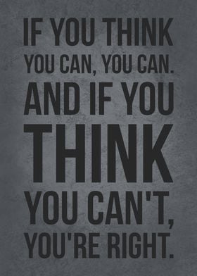 If You Think You Can