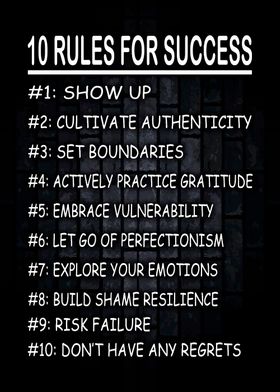 10 Rules for Success