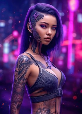 Asian Cyberpunk Girl