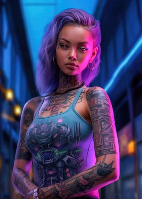 Asian Cyberpunk Girl