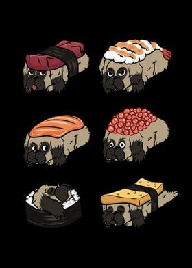 Pekingese Sushi