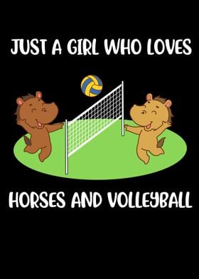Horses And Volleyball