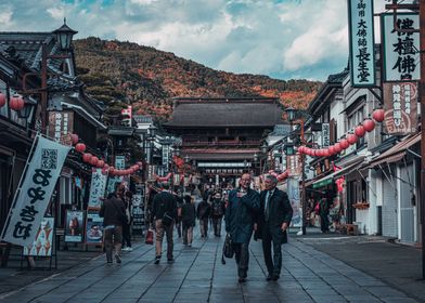 Salary Men in Nagano Japan