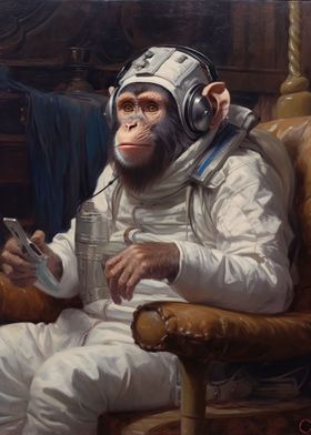 Astronautic Ape Decor