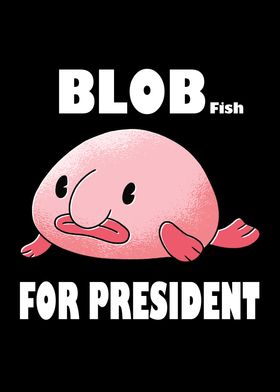 Blob Fish Funny Face Fish' Poster 18x24